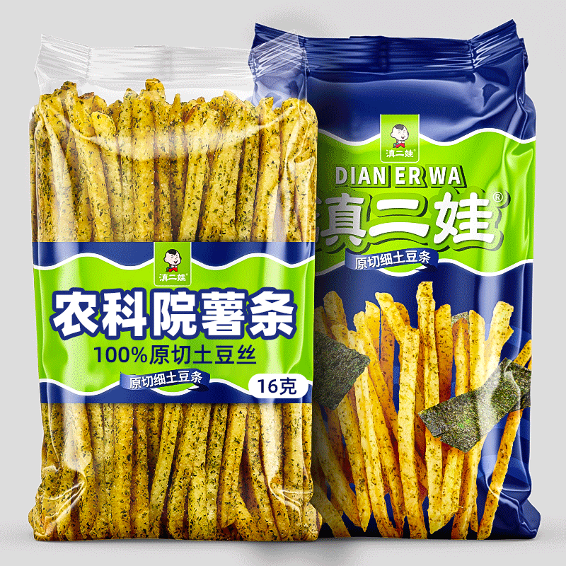 滇二娃农科院薯条土豆丝蜂蜜黄油味16克解馋网红小零食休闲食品,零食/坚果/特产,膨化食品,淘宝优惠券,粉丝福利购,淘宝优惠卷