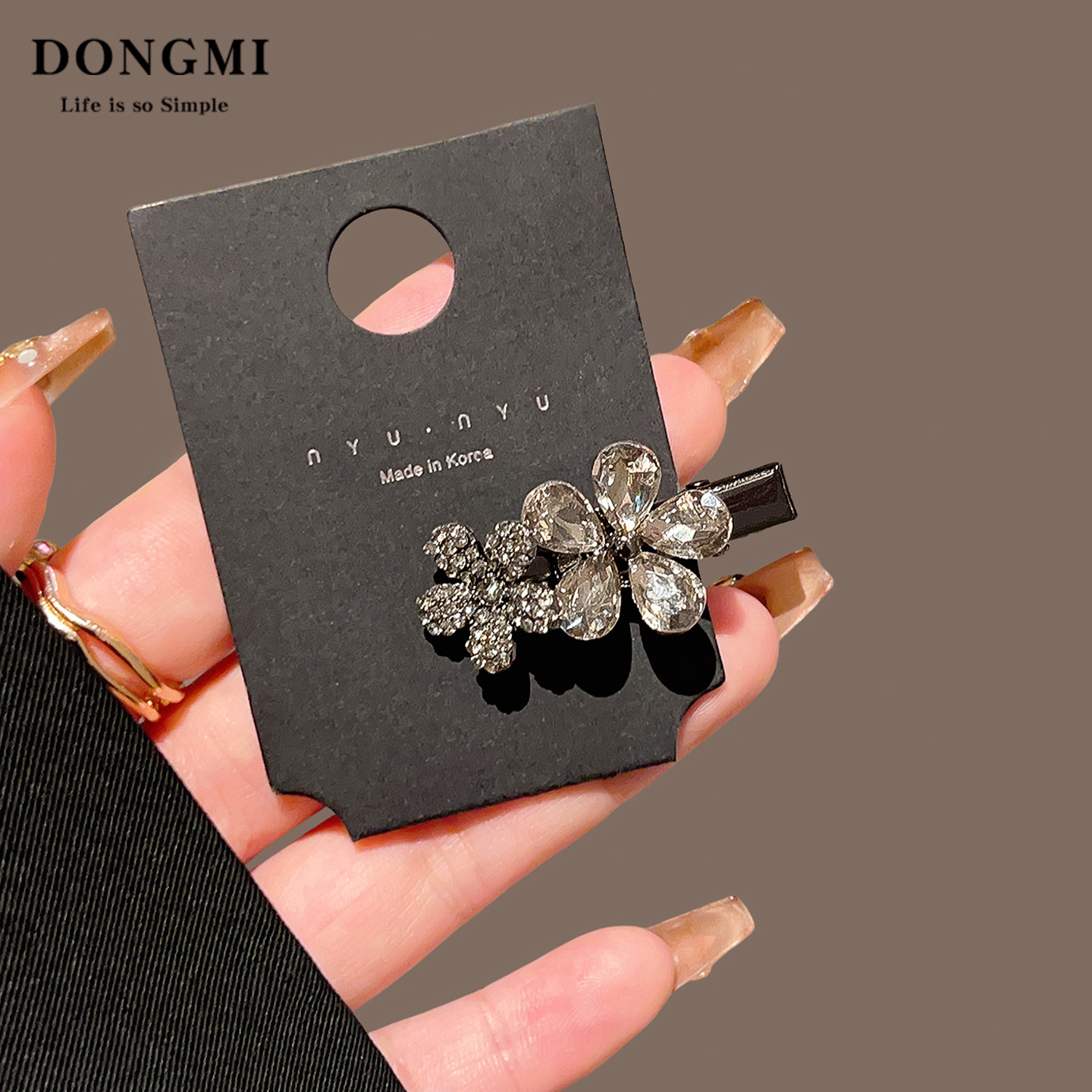 轻奢精致水晶水钻花朵发夹女新款气质侧边刘海夹小号鸭嘴发卡发饰,饰品/流行首饰/时尚饰品新,发饰,淘宝优惠券,粉丝福利购,淘宝优惠卷