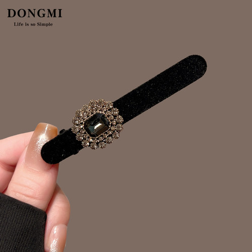 刘海前额侧边轻奢水钻发夹女