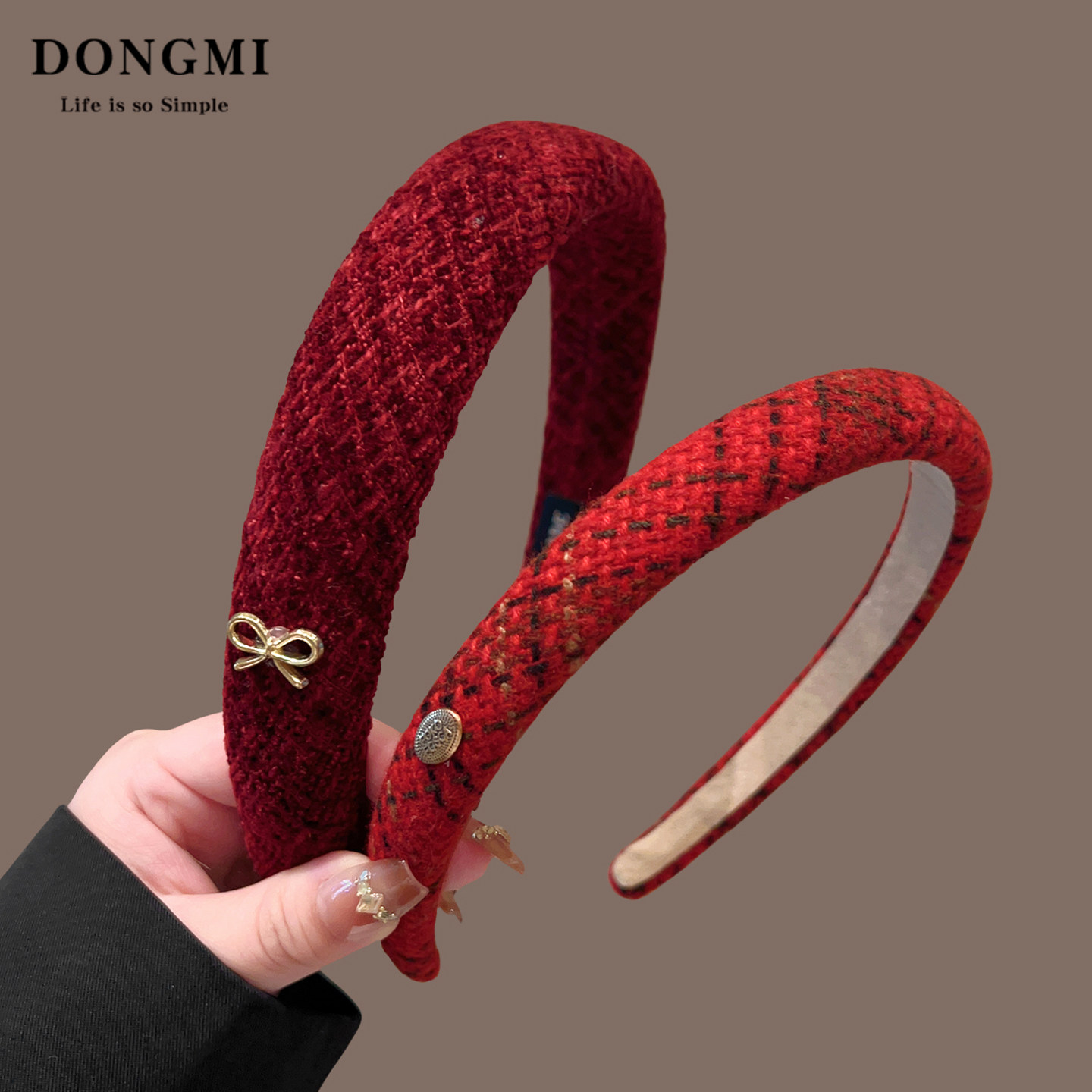 红色发箍女2026新款高颅顶复古新年发饰洗脸头箍宽边高端洋气发卡,饰品/流行首饰/时尚饰品新,发饰,淘宝优惠券,粉丝福利购,淘宝优惠卷