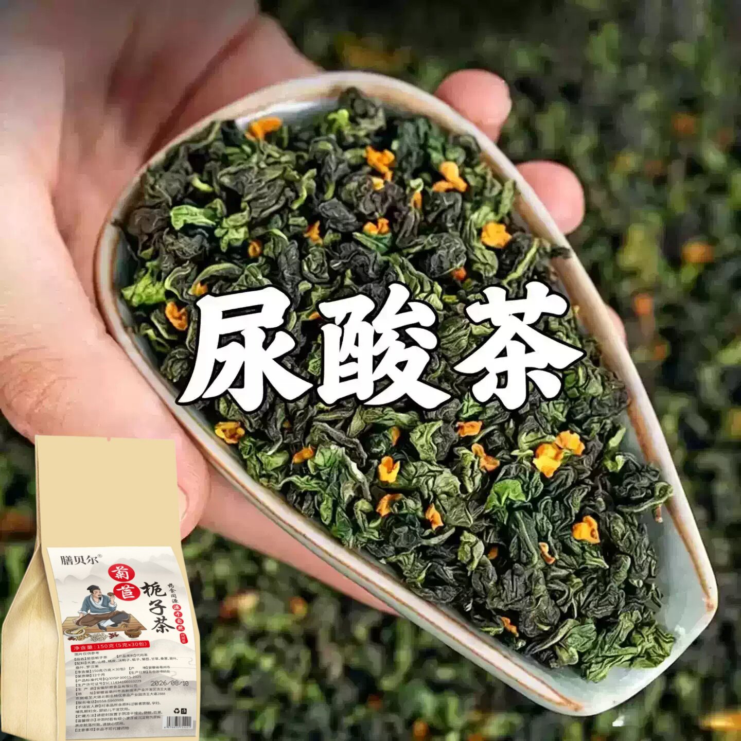 痛风尿酸高】尿酸高尿酸痛风石结晶脚趾肿痛菊苣栀子中草药茶