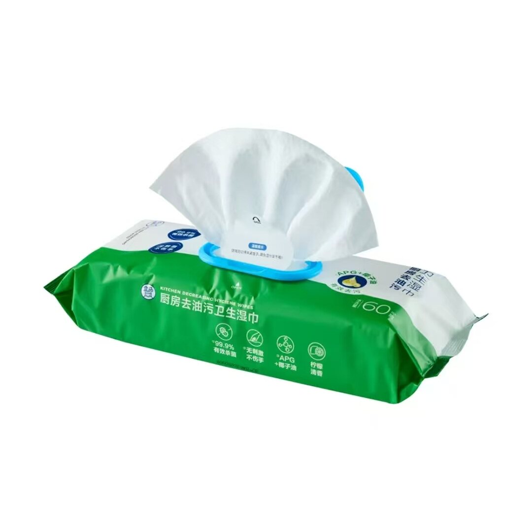盒马代购厨房卫生湿巾60片正品