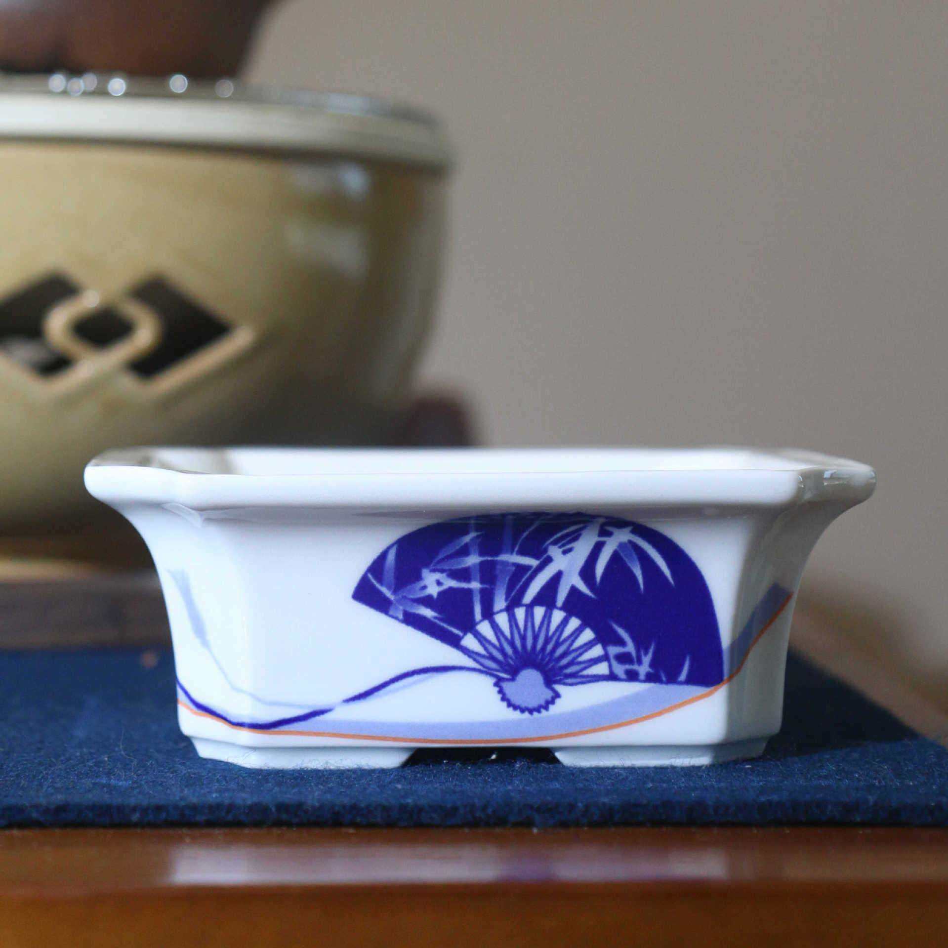 宜兴紫砂花盆长方形彩绘陶瓷盆景盆景德镇星宇家瓷盆手绘中国风,3C数码配件,USB灯,淘宝优惠券,粉丝福利购,淘宝优惠卷