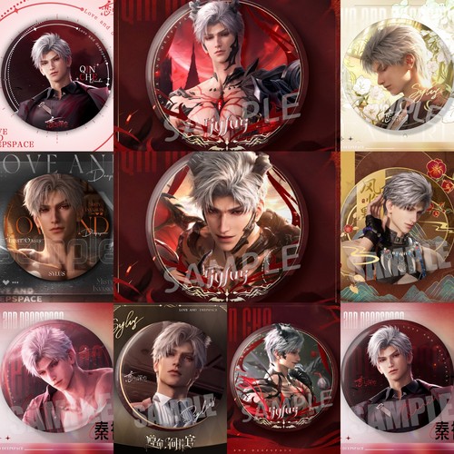 【秦彻专属】恋与深空大徽章游戏同人秦彻周边75mm双闪大徽章谷子