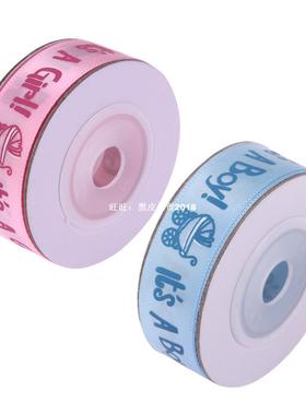 10ards/Roll ITSL A BOY/GIR Satin RiZEIsbbons Favor Ribb