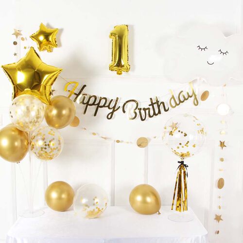 极速birthday party balloon decorations set happy 100 days