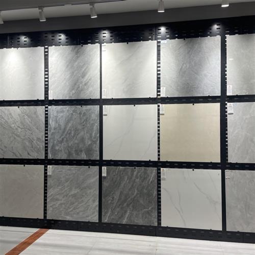 客厅瓷砖全抛釉800X800黄白聚晶普拉提防滑地砖玻化砖600X600通体