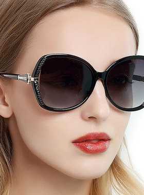 极速太阳镜女时尚防紫外线抗UV偏光开车挡风装饰优雅2018新款经典