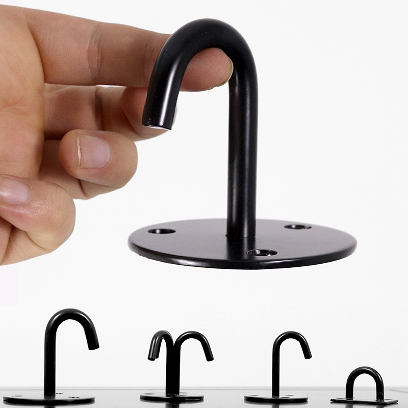 固信不锈钢吊钩顶装厨房挂钩投影幕布天花板钉家用墙单勾屋顶承重