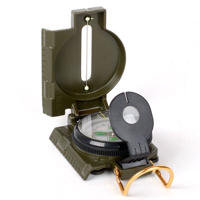 户外多功能指南针野营越野指北针地质罗盘仪美式单兵作战装备金属