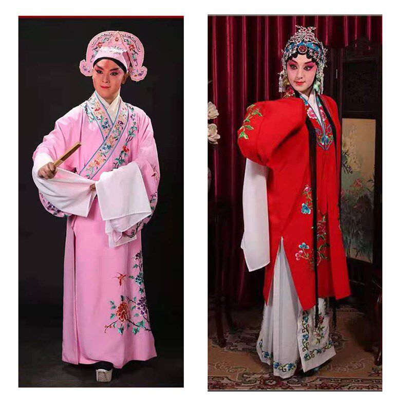 京剧越剧戏曲服装男老生书才子 花旦服 生旦净末丑表演服装
