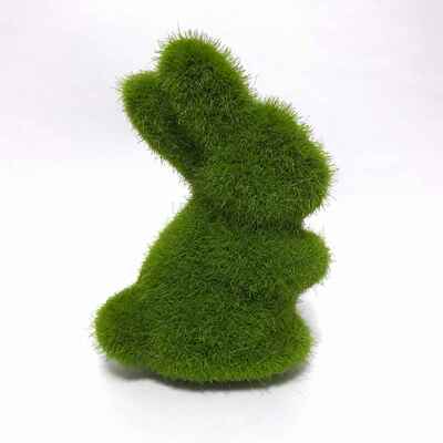 极速Easter Moss Rabbit Statue Artificial Turf Grass Bunny Ha
