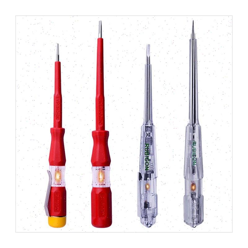 日本新款透明RUBICO测RVT-211电工试验电笔进口验电器笔包邮