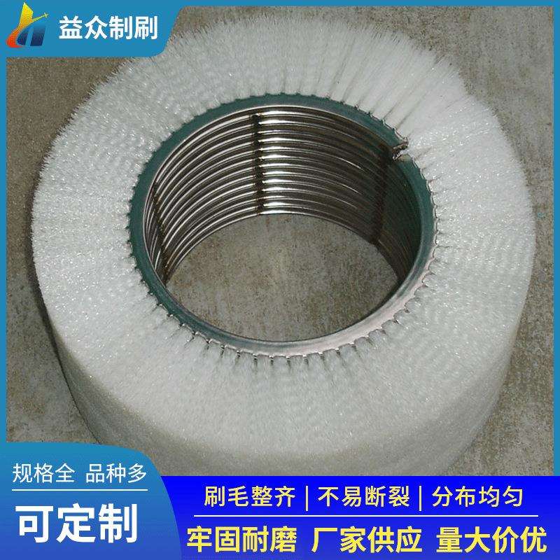 做各种规格内缠绕式弹簧刷 钢带弹簧刷 间距弹簧毛刷钢