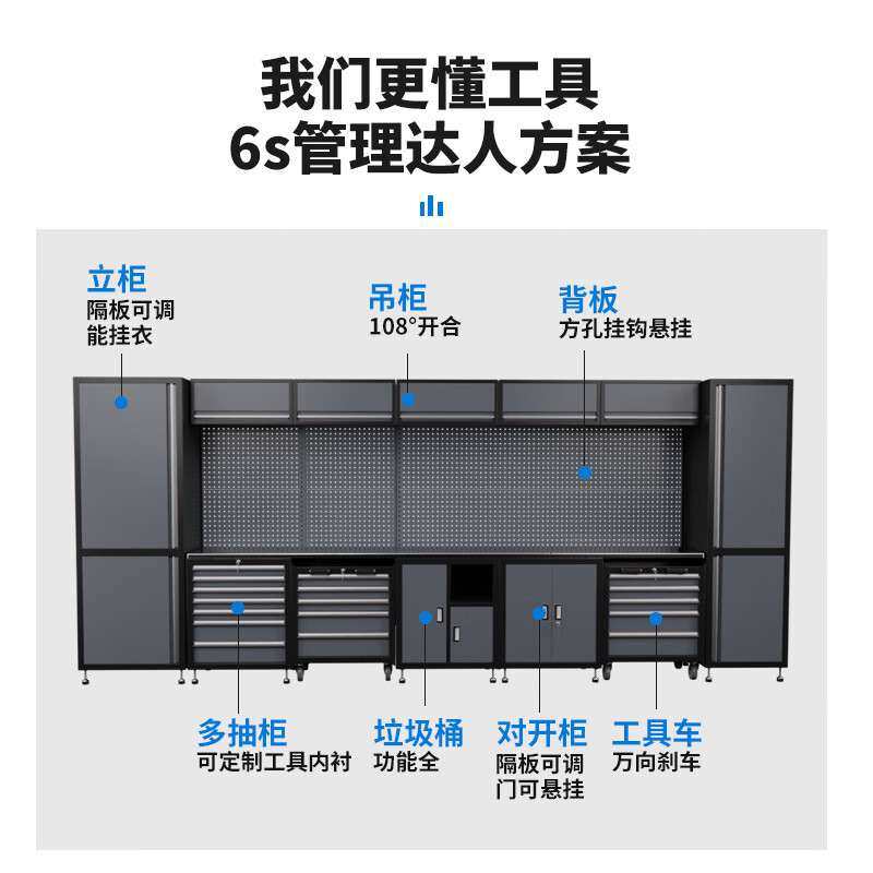 汽修工作站汽修工具车组合工具柜推车多功能维修工作台铁皮车间用