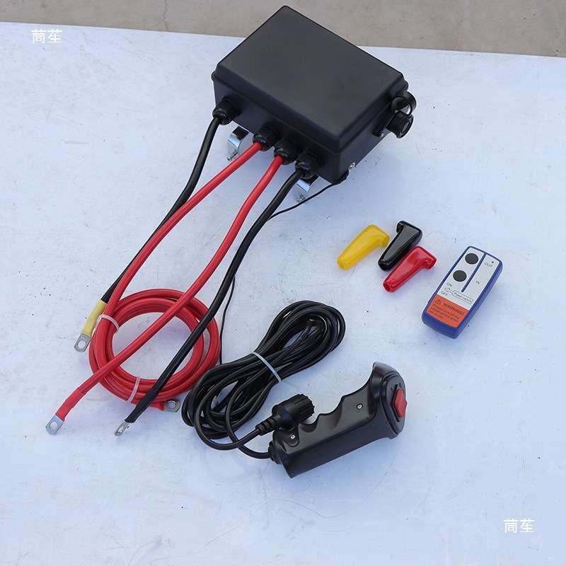 电动绞盘配件汽车绞盘12v24v手柄开关无线遥控继电器配件控制盒
