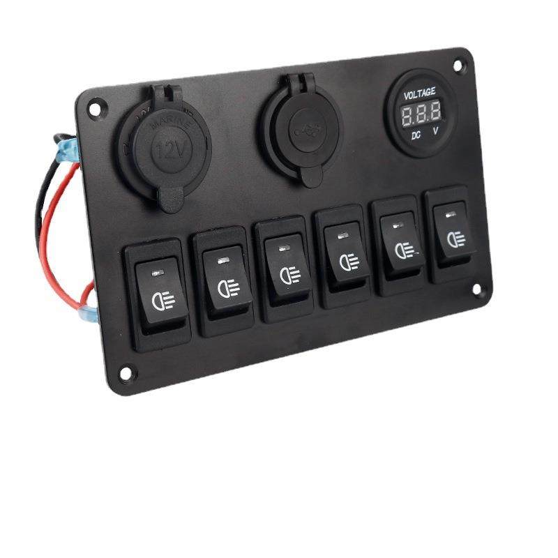 多功能汽车房车游艇改装快充大功率电压检测功能雾灯开关面板,农机/农具/农膜,播种栽苗器/地膜机,淘宝优惠券,粉丝福利购,淘宝优惠卷