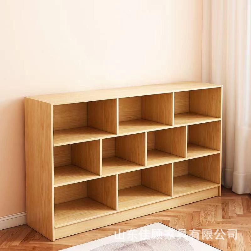 木质儿童书架客厅靠墙新款收纳柜家用卧室学生多层小书柜