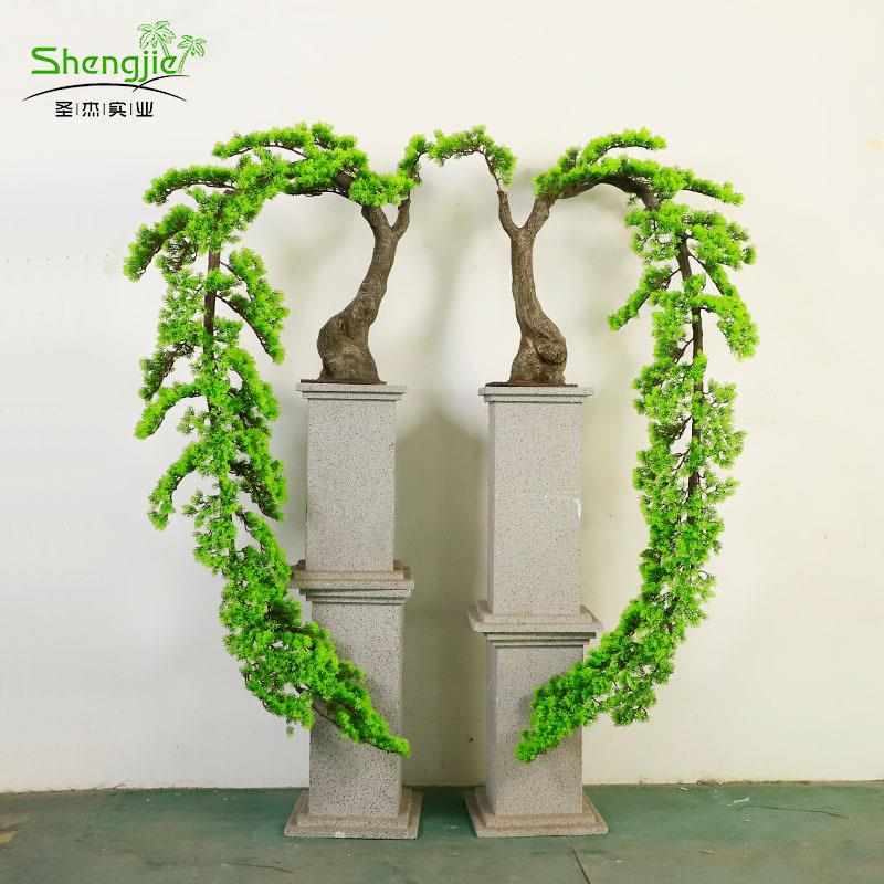 仿真迎客松仿真美人松酒店婚庆商场大型人造软装迎客松造景装饰树