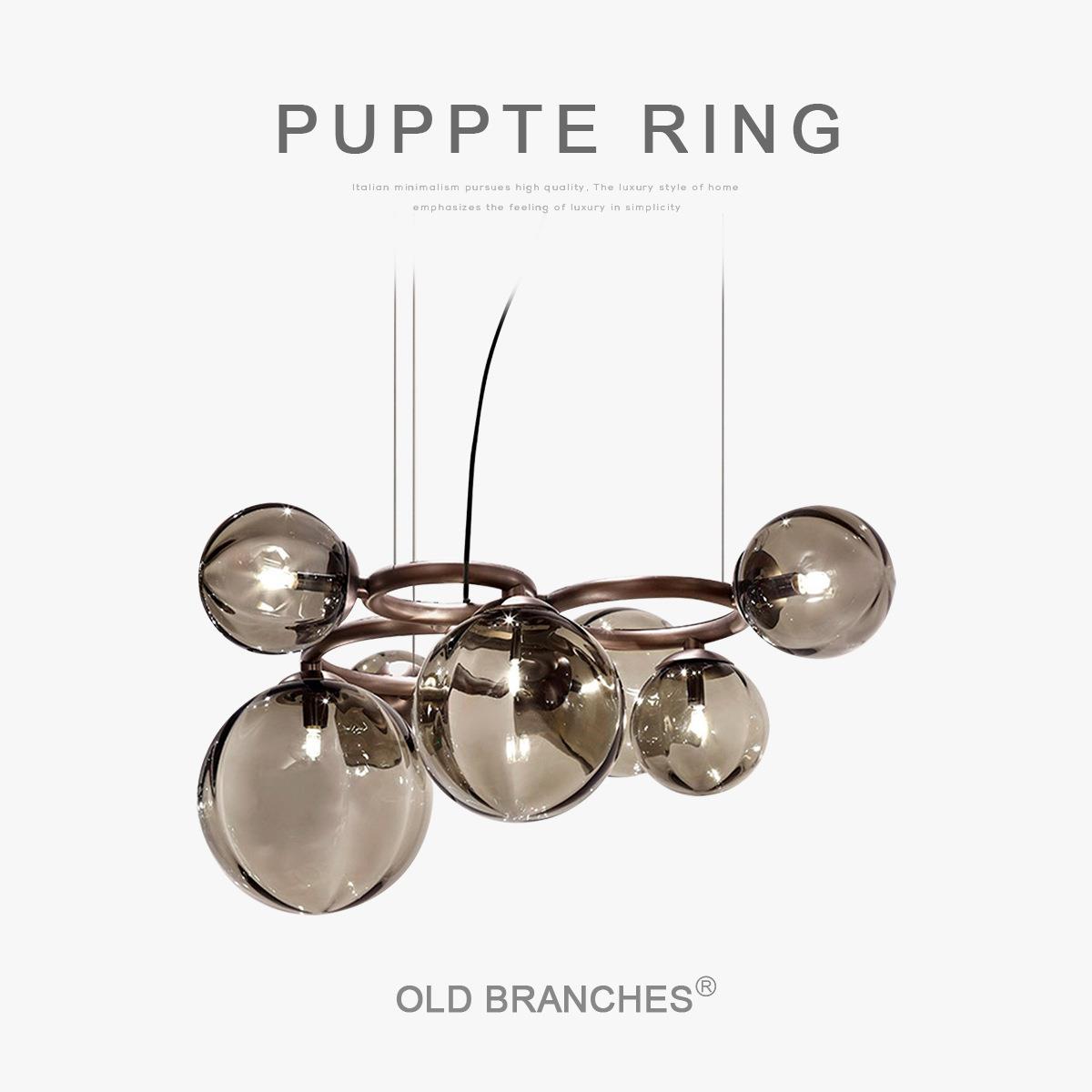 北欧风格客厅餐厅魔豆吊灯极简卧室儿童房设计师款创意玻璃灯具