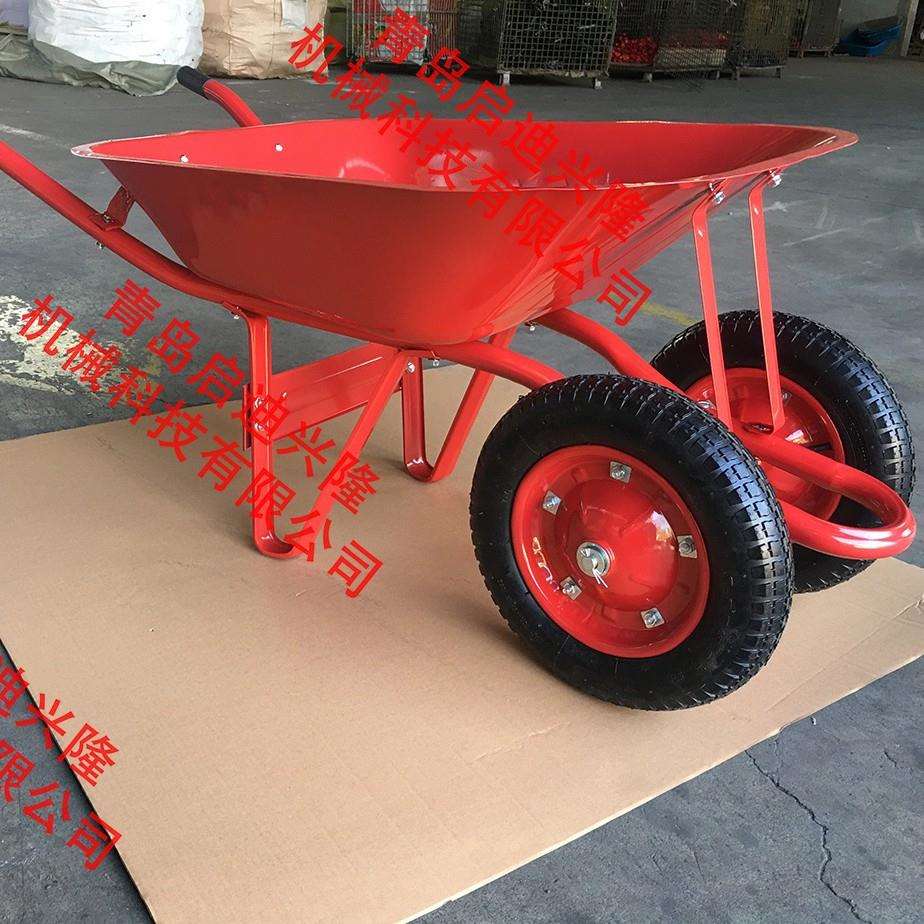 外贸建筑工地搬运工具独轮车拉砖拉水泥小推车农用花园推土车