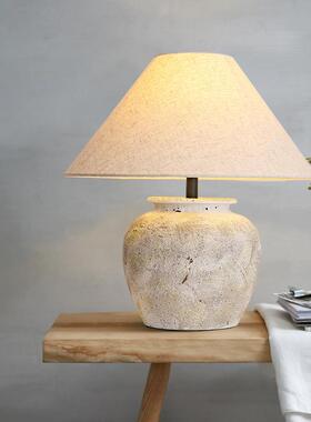 怀旧陶罐台灯日式复古民宿客厅卧室床头柜灯叙利亚风格大厅装饰灯