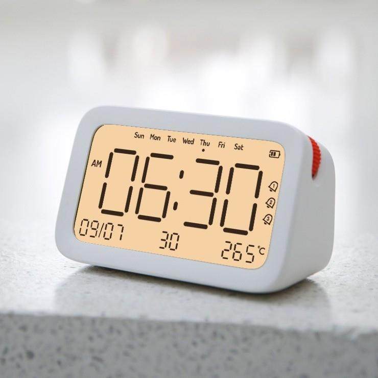橙点智能闹钟多功能APP学生宿舍小程序设置温度显示LED夜灯台钟