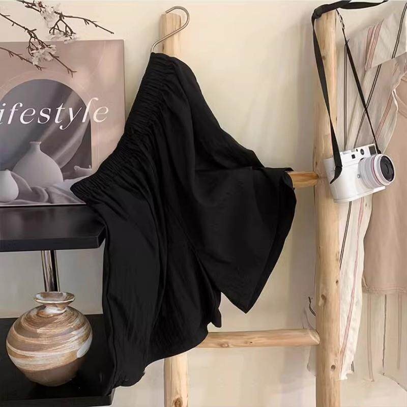 夏季薄款宽松高腰阔腿天丝山本裤男女休闲运动百搭显瘦工装短裤潮