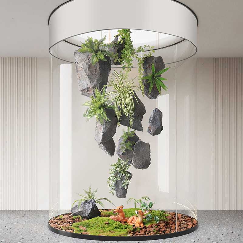 安装方便室内景观装饰仿真石头PU材质悬挂假石头道具悬浮泡沫石头