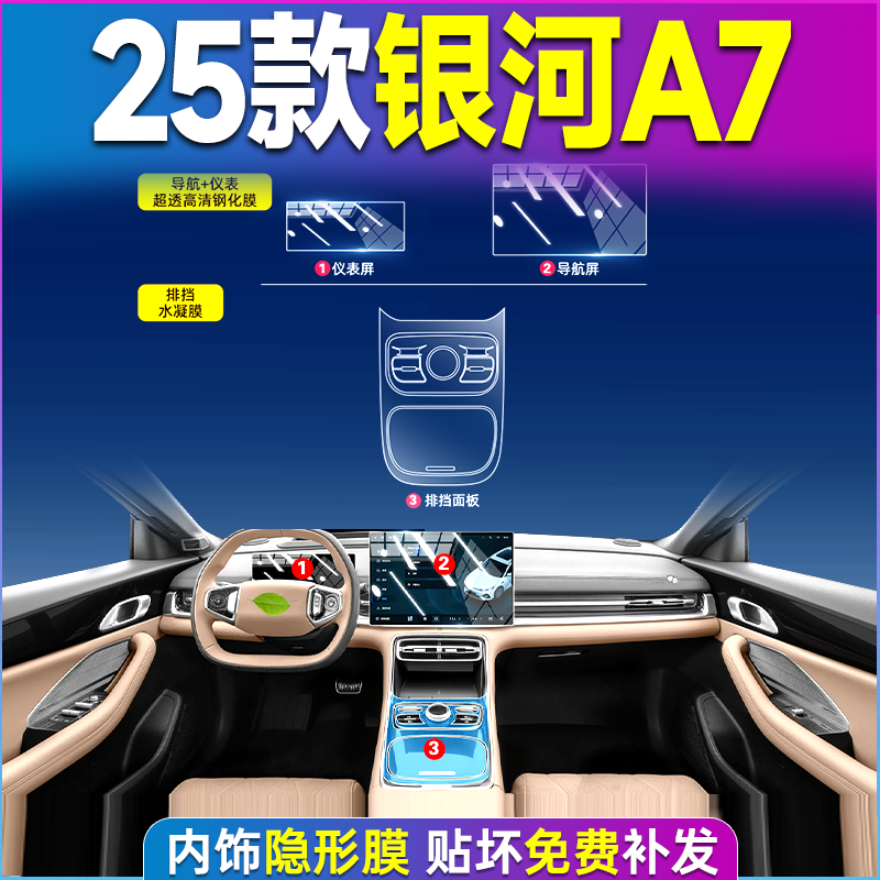 适用于吉利银河A7中控内饰