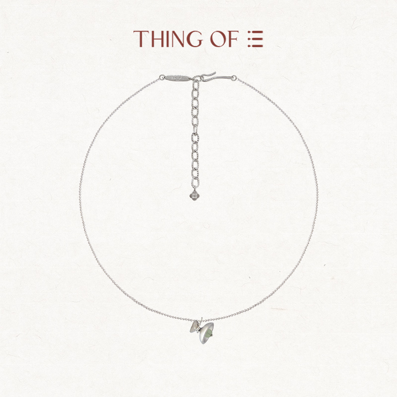 THING OF E【茶】系列 合意-器形玉石项链 纯银镀金原创小众设计