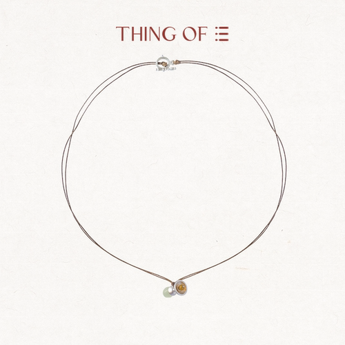 THING OF E【茶】系列 合意-器形岫玉编绳项链 高级感设计长项链