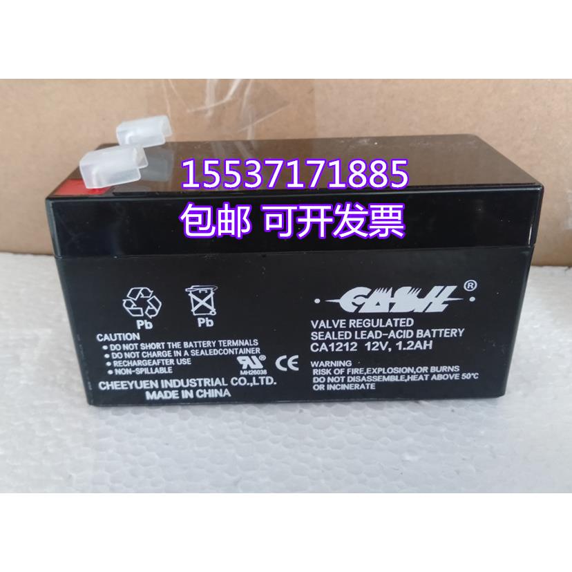 CASIL蓄电池CA1212 12V1.2AH防火卷帘门控制箱应急电池 电梯门禁