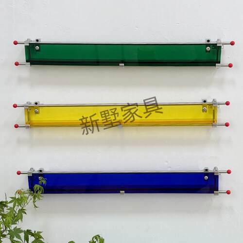 设计师创意光轴杂志架家用客厅背景墙壁挂书报架装饰展示架海报架