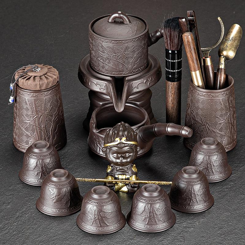 紫砂自动茶具套装家用懒人泡茶神器功夫茶办公室会客小套茶壶茶杯