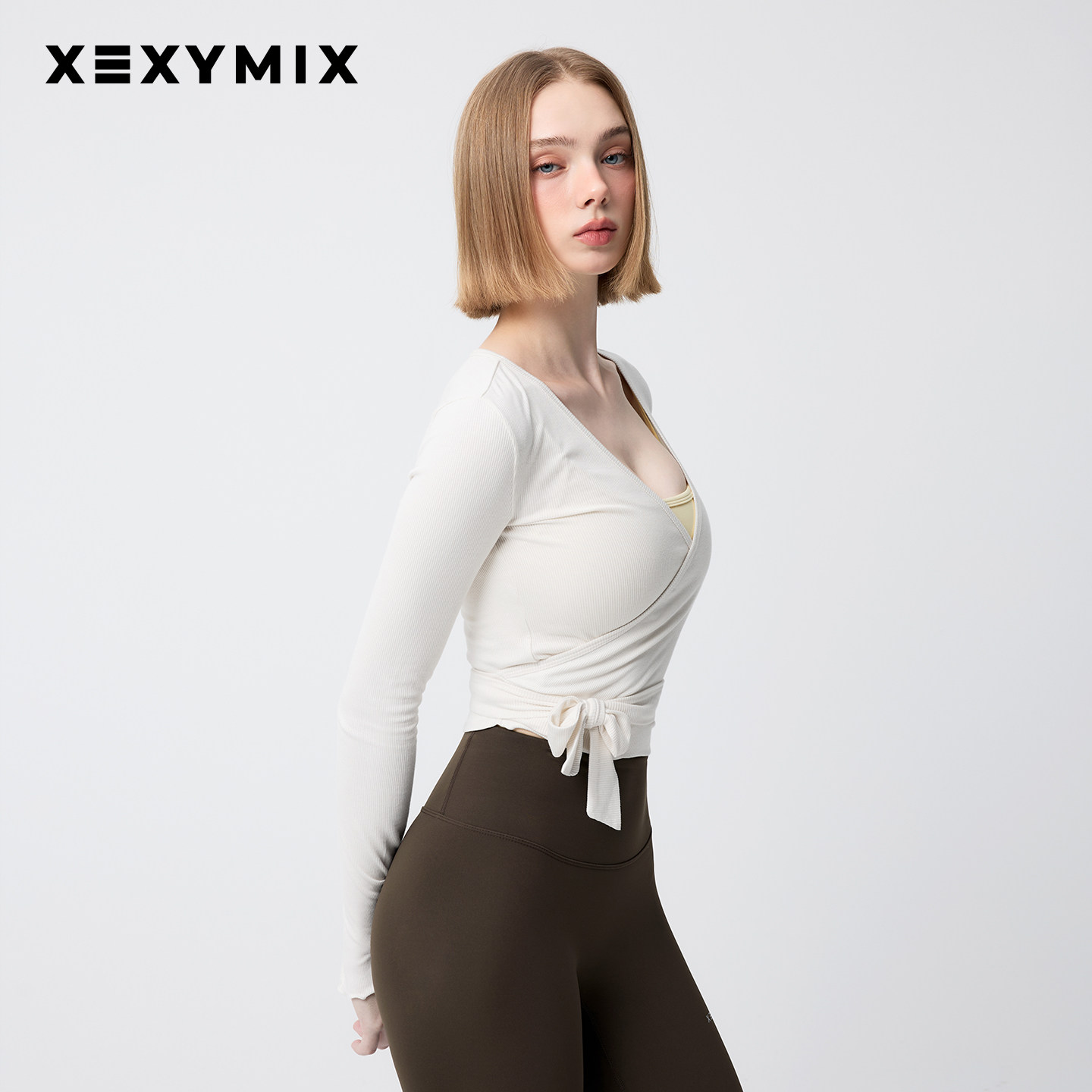 xexymix杰克茜女围裹式薄款针织外套秋冬新款韩版进口XFL3TL1127C