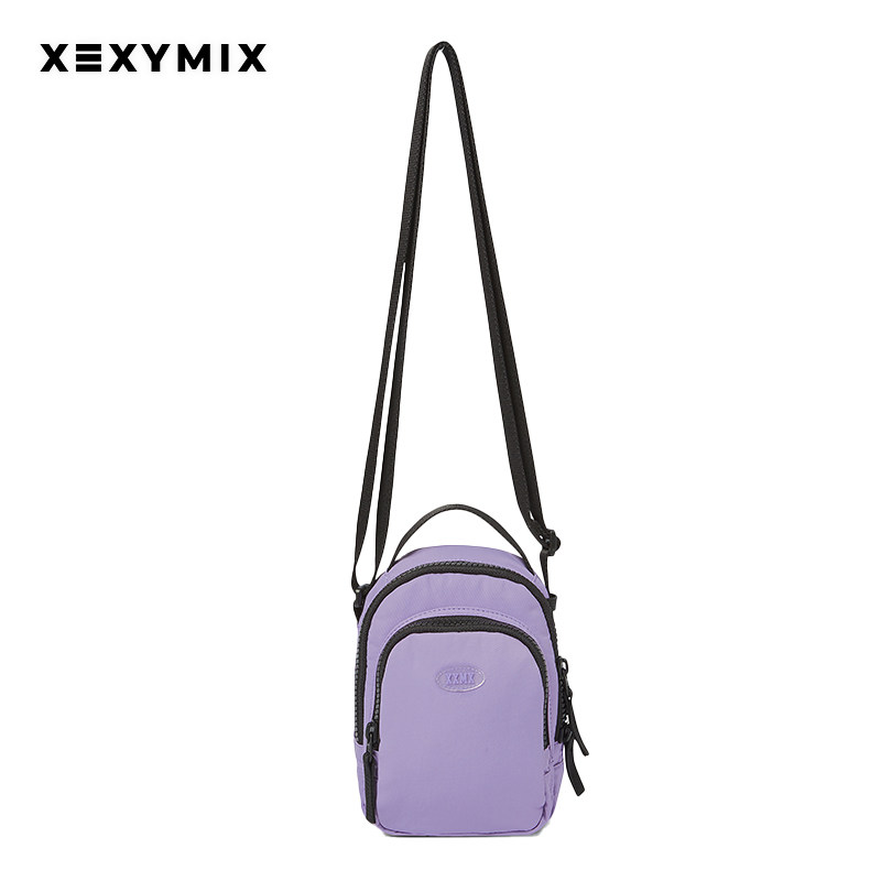 xexymix杰克茜韩国小标纯色手提斜挎两用包日常运动休闲XAUBG04J0