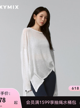 xexymix杰克茜韩国进口女仿毛衫长袖T恤瑜伽健身跑步XFK1ER1101
