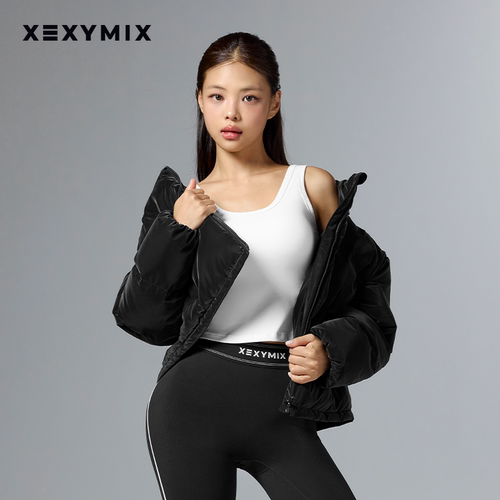 xexymix光泽感面料短款棉服
