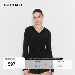 收腰防晒服冰感透气护脸XWFHJ02J2 xexymix杰克茜韩国进口女中长款