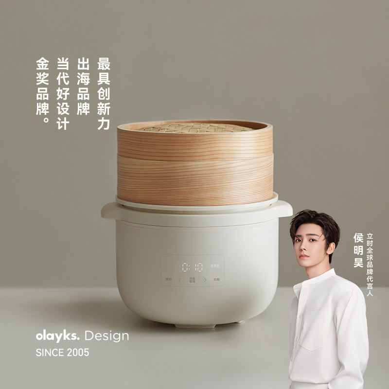 olayks立时电炖锅宝宝煮粥锅婴儿辅食锅bb煲汤燕窝电炖盅隔水炖