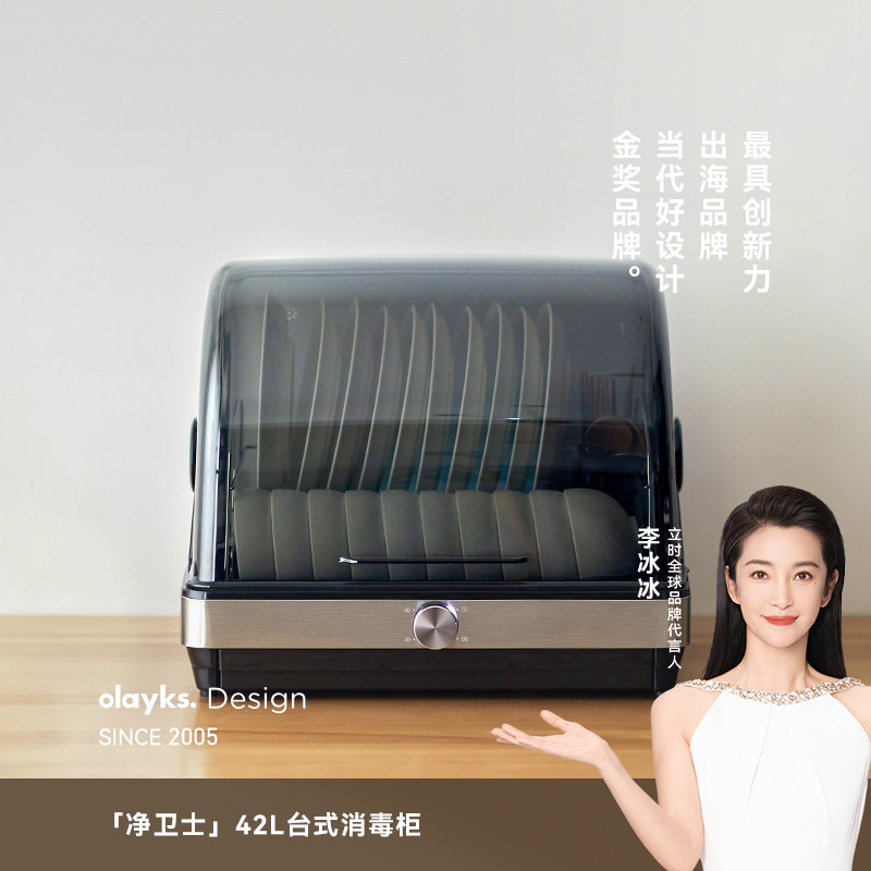 olayks立时畅销日韩消毒柜家用小型消毒碗柜碗筷台式保洁柜紫外线