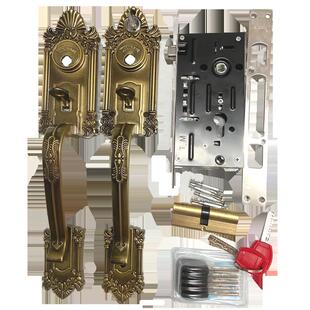罗普斯金豪华大把手 替代 SY808锁 铝合金门双门锁 古铜门锁