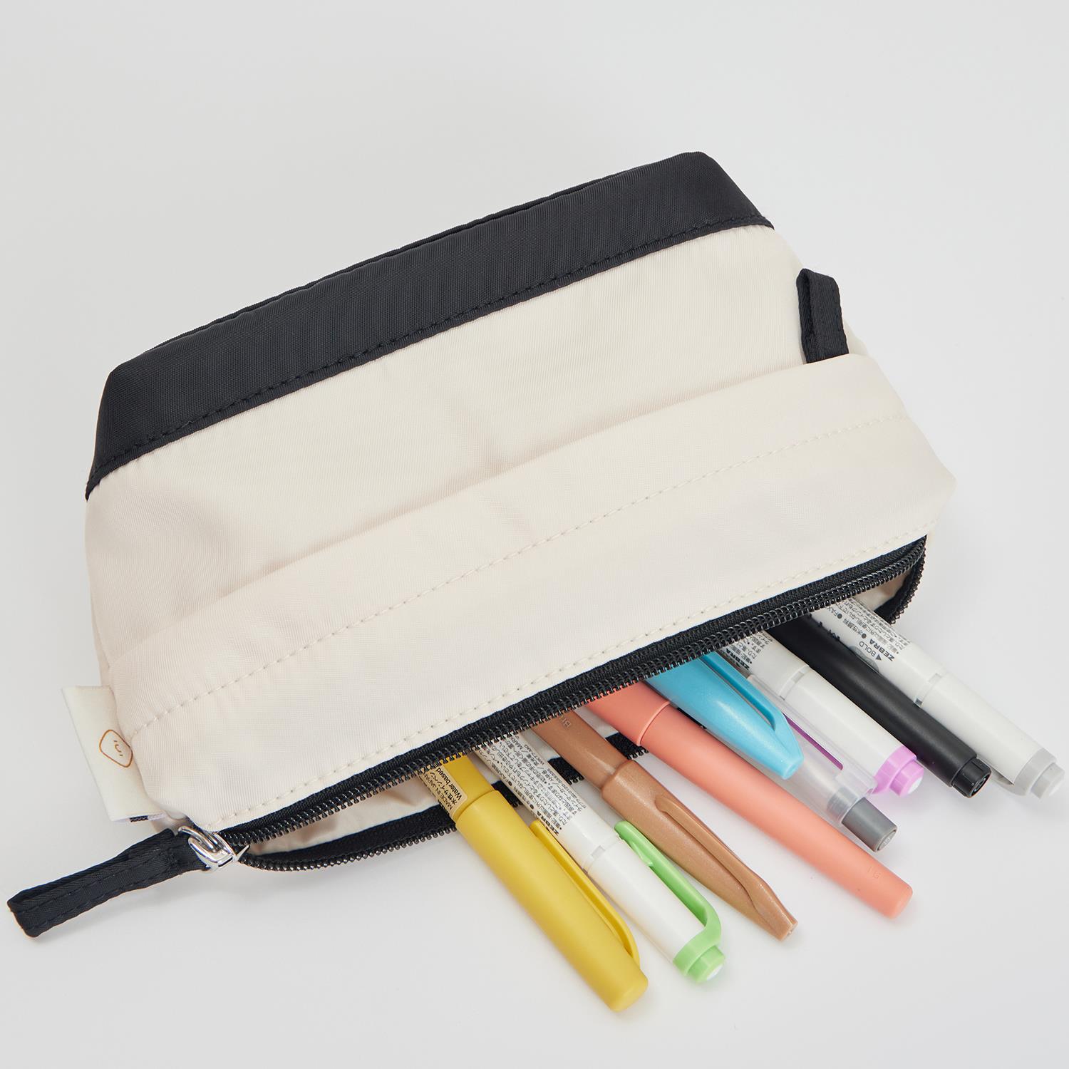 用心造物原创吐司士多小众多分层收纳包大容量笔袋简约日系文具袋