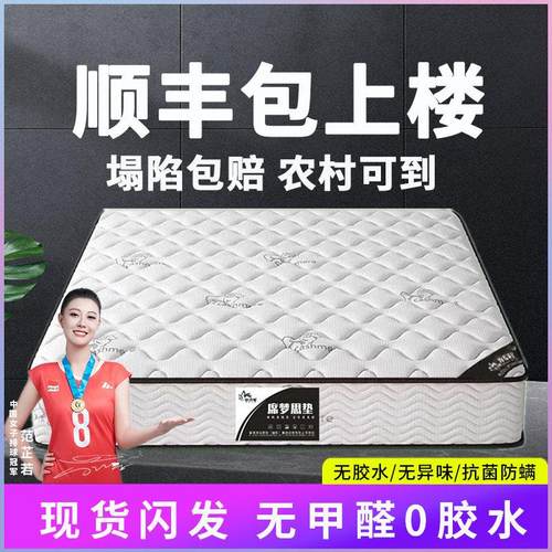 席梦思床垫软硬两用20cm经济型家用乳胶海椰棕马弹簧床垫租房专用