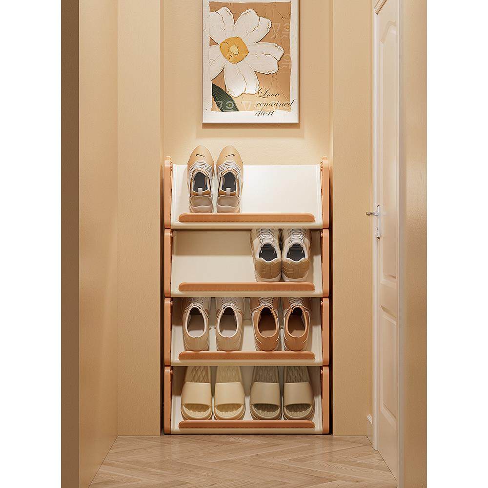 鞋架家用门口多层入户出租房用24新款小窄缝鞋柜简易鞋子收纳神器,收纳整理,鞋子收纳架,淘宝优惠券,粉丝福利购,淘宝优惠卷