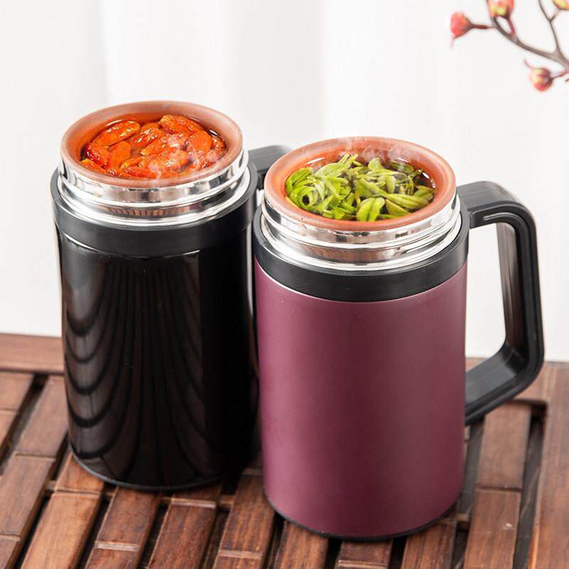 新款磁化杯宜兴紫砂内胆办公杯带滤网喝茶养身杯高档原矿紫砂水杯