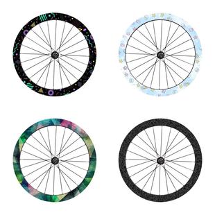 改装公路自行车轮毂改色贴纸防水整圈轮组装饰膜车轮圈来图定制膜