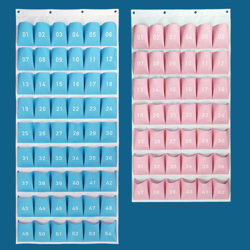 学校班级幼儿园学生墙挂式手机接送卡杂物存放保管收纳袋墙面挂袋