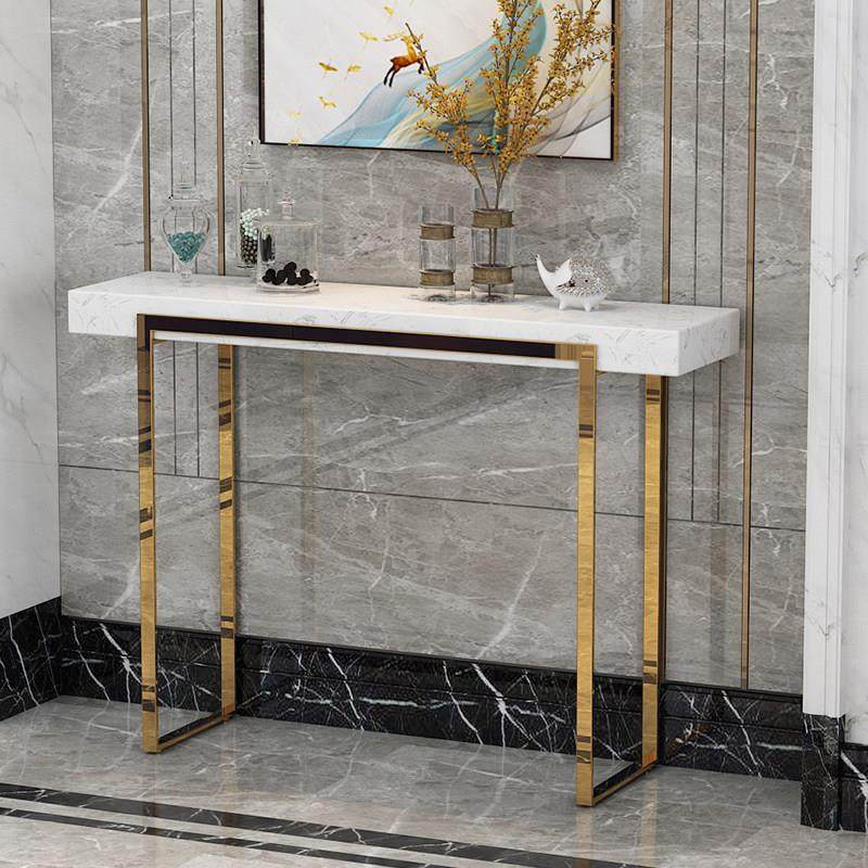 轻奢风玄关桌玄关台现代岩板新中式大理石玄关柜靠墙不锈钢置物架,住宅家具,玄关台,淘宝优惠券,粉丝福利购,淘宝优惠卷
